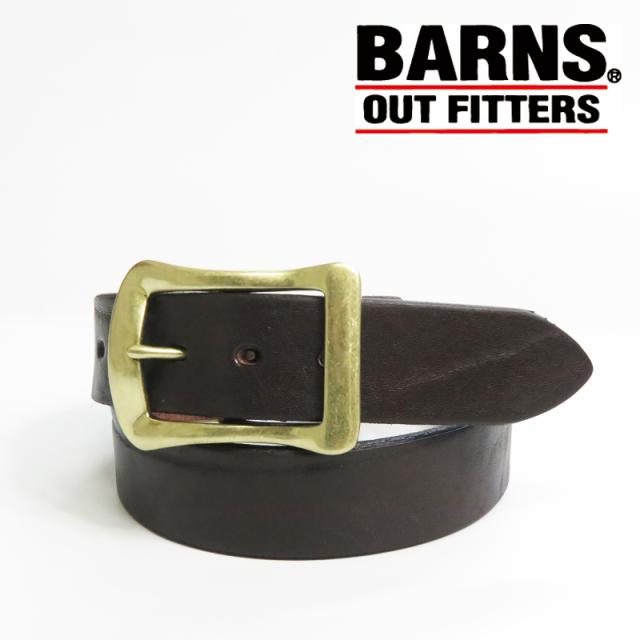 ジョージバーンズ BARNS ビッグバックル 40粍なめし革 胴締め 栃木なめし革製 LE-3055