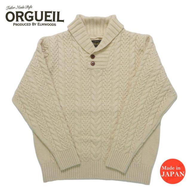 ORGUEIL オルゲイユ アランニット セーター ウール100% Aran Sweater OR-9108 【2025年秋冬新作】