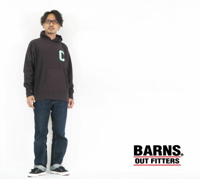 バーンズ BARNS 長袖 90s プリント プルパーカー BR-22437_9