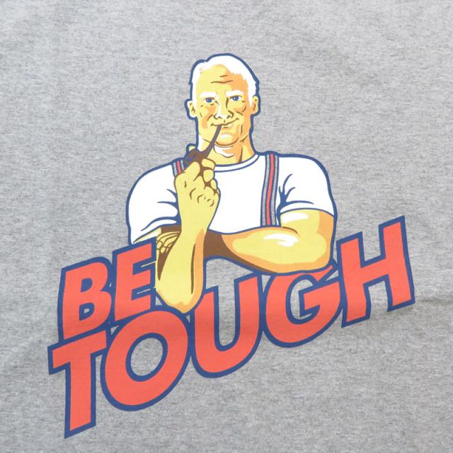 バーンズ BARNS タフネック 半袖 プリント Tシャツ ”BE TOUGH” BR