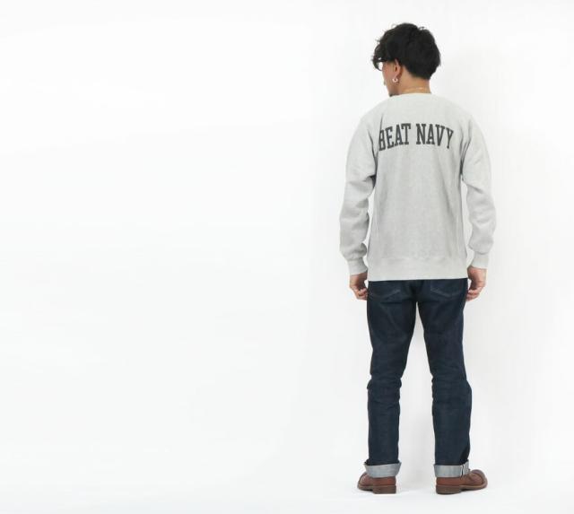 バズリクソンズ BUZZ RICKSONS 長袖 クルーネック スウェット リバーススタイル “GO ARMY BEAT NAVY” BR69070_4