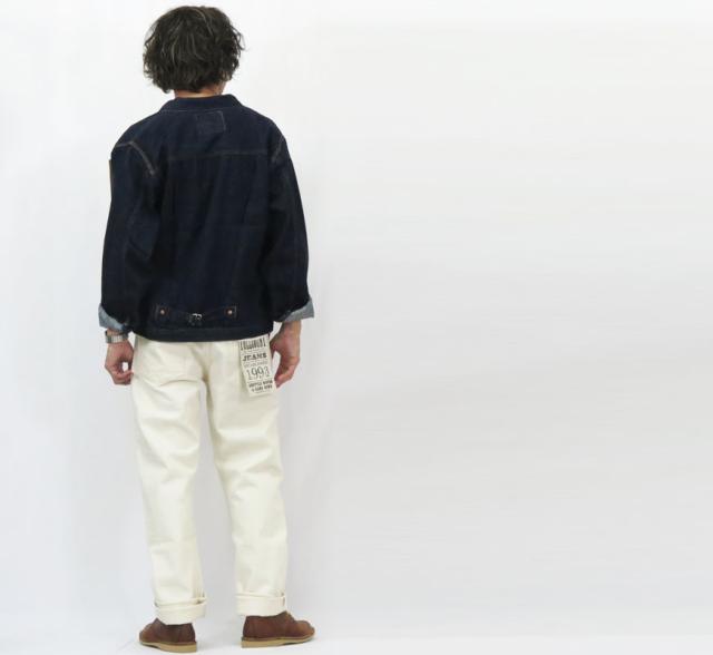 フルカウント FULLCOUNT 1101EC ジーンズ ストレート 13.7oz エクリュホワイト デニム ジンバブエコットン