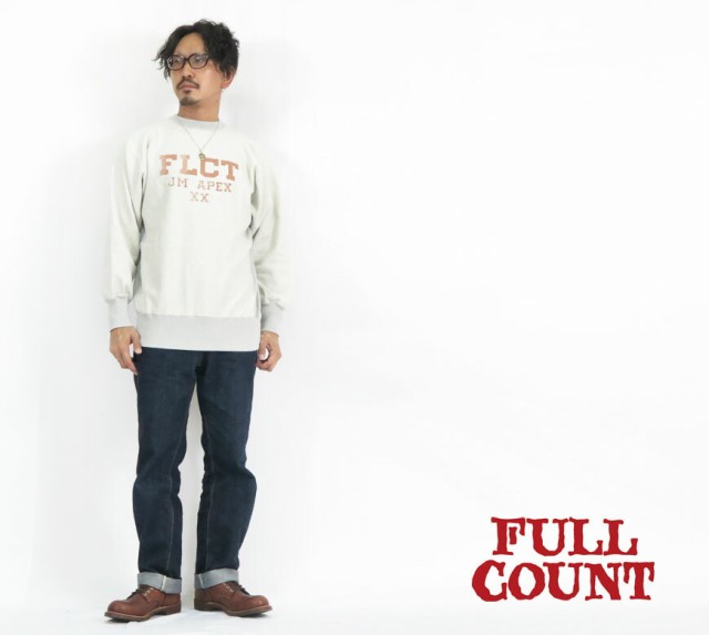 フルカウント FULLCOUNT ヘビーウェイト クルーネック スウェット プリント 3755PT