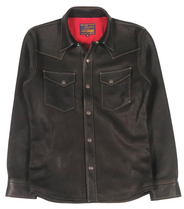 フラットヘッド THE FLAT HEAD ディアスキン シャツ 鹿革 レザー FN-LS