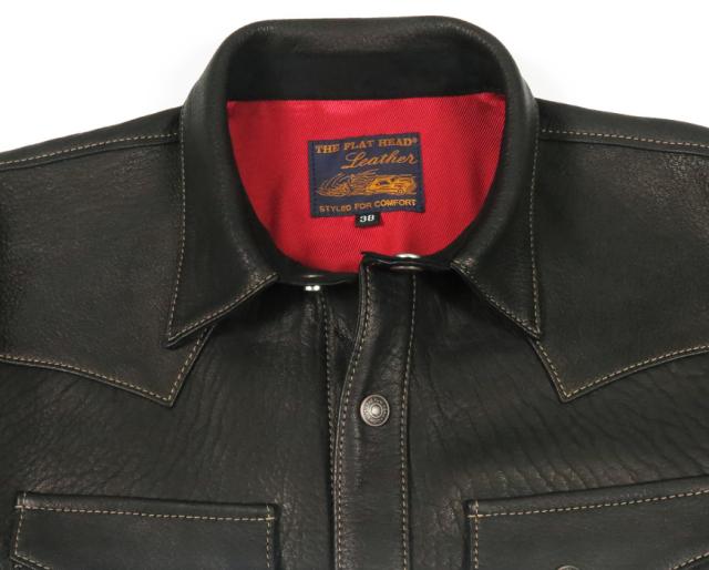 フラットヘッド THE FLAT HEAD ディアスキン シャツ 鹿革 レザー FN-LS