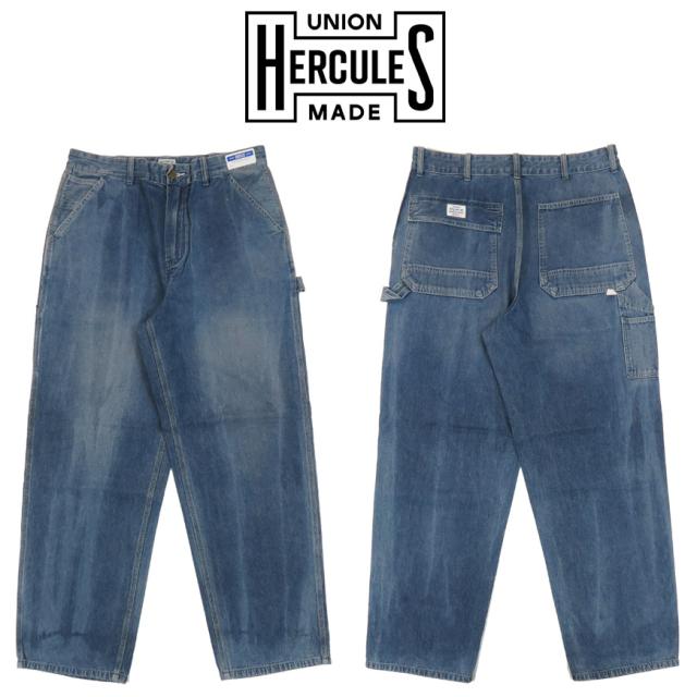UNION HERCULES MADE ユニオン ヘラクレス メイド 10ozデニム ペインター ワークパンツ Wブリーチ by JOHNBULL ジョンブル HE251P03-116