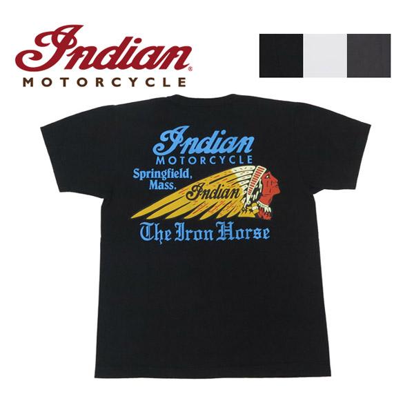 インディアンモーターサイクル Indian Motorcycle 半袖 プリント Ｔシャツ THE IRON IM79553
