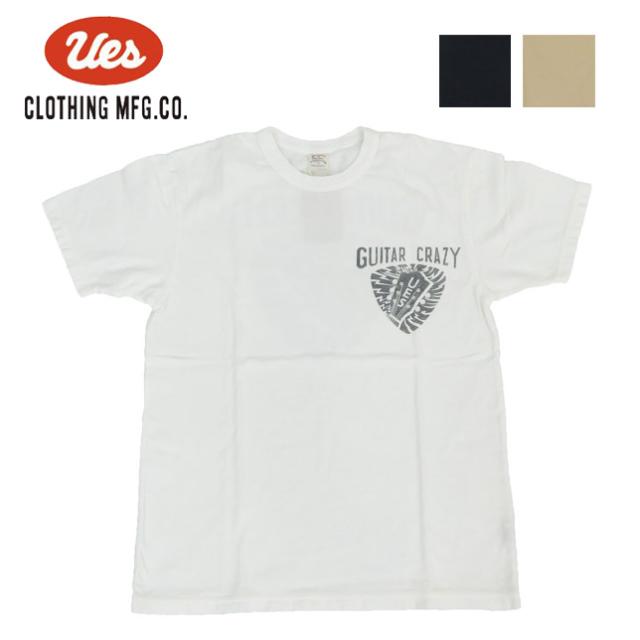UES ウエス GUITAR CRAZY ギター クレイジー バインダーネック 半袖 Tシャツ  652507