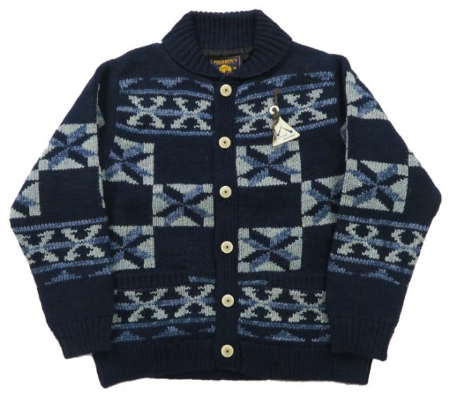 フェローズ Pherrow's 長袖 ハンドニット フィッシャーマン カーディガン ニット ネパール製 24W-PNS-CARDIGAN_1