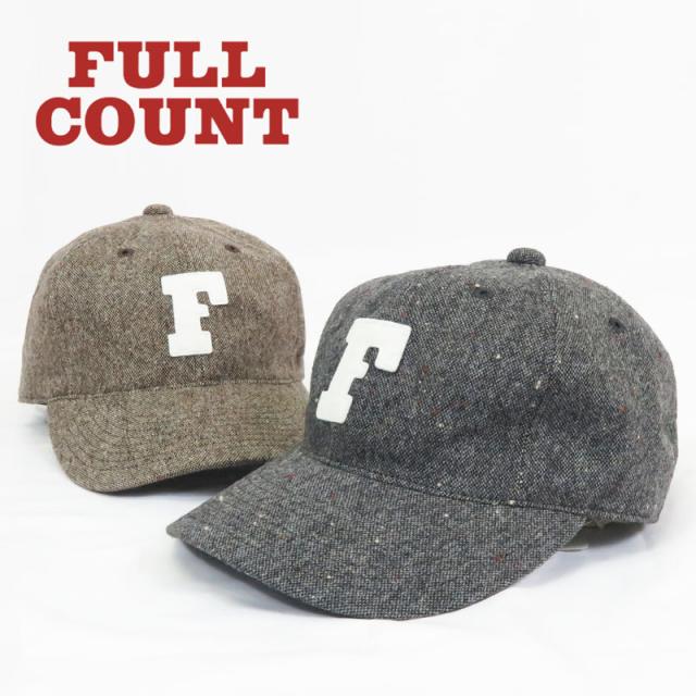 フルカウント FULLCOUNT ネップツイード ベースボールキャップ  6 Pannel Tweed B.B Cap F Patch 6843-23C