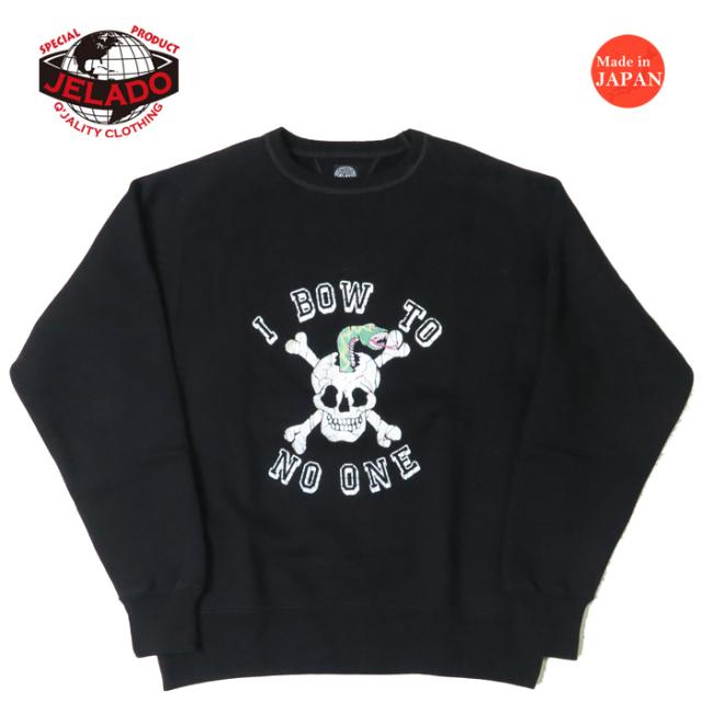 JELADO ジェラード フリーダムスリーブ 丸胴 クルーネック スウェット フロッキープリント Skull Snake 展示会限定モデル AB11212 【2025年春夏新作】の通販は