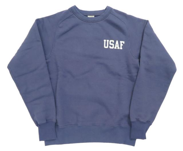 バズリクソンズ BUZZ RICKSON'S 長袖 クルーネック フリーダムスリーブ スウェット プリント "USAF" BR69455