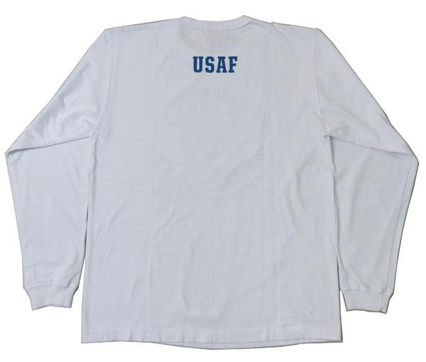 バズリクソンズ BUZZ RICKSON'S 長袖 Tシャツ プリント "EDWARDS" MADE IN USA BR69508