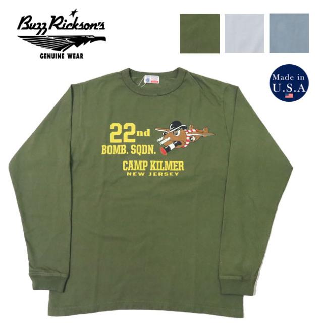バズリクソンズ BUZZ RICKSON'S 長袖 Tシャツ プリント 