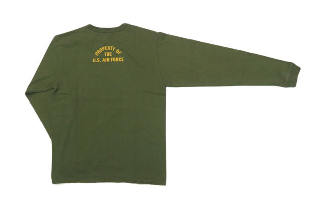 バズリクソンズ BUZZ RICKSON'S 長袖 Tシャツ プリント "U.S. AIR FORCE  McCHORD A.F.BASE" MADE IN USA BR69626【2025年秋冬新作】