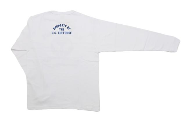 バズリクソンズ BUZZ RICKSON'S 長袖 Tシャツ プリント "U.S. AIR FORCE  McCHORD A.F.BASE" MADE IN USA BR69626【2025年秋冬新作】
