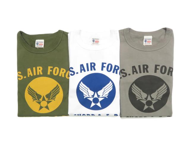 バズリクソンズ BUZZ RICKSON'S 長袖 Tシャツ プリント "U.S. AIR FORCE  McCHORD A.F.BASE" MADE IN USA BR69626【2025年秋冬新作】