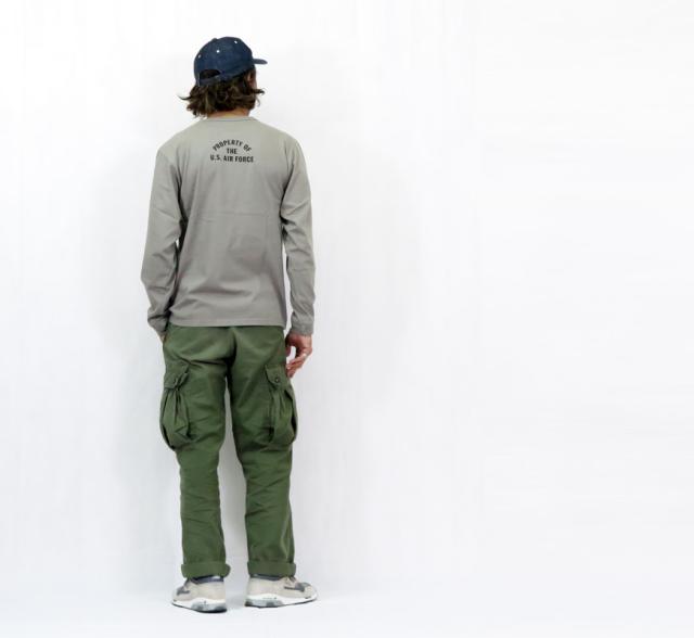 バズリクソンズ BUZZ RICKSON'S 長袖 Tシャツ プリント "U.S. AIR FORCE  McCHORD A.F.BASE" MADE IN USA BR69626【2025年秋冬新作】