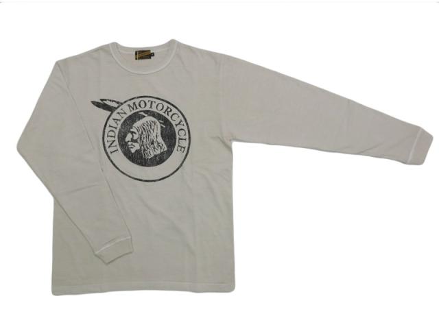 インディアンモーターサイクル Indian Motorcycle 長袖 プリント Ｔシャツ L/S T-SHIRT "INDIAN" IM69610【2025年秋冬新作】
