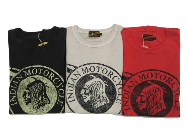 インディアンモーターサイクル Indian Motorcycle 長袖 プリント Ｔシャツ L/S T-SHIRT "INDIAN" IM69610【2025年秋冬新作】