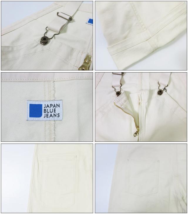 JAPAN BLUE JEANS ジャパンブルージーンズ ジップフロントオーバーオール ナチュラル JBPT1022-NAT JAPAN BLUE JEANS ジャパンブルージーンズ ジップフロント