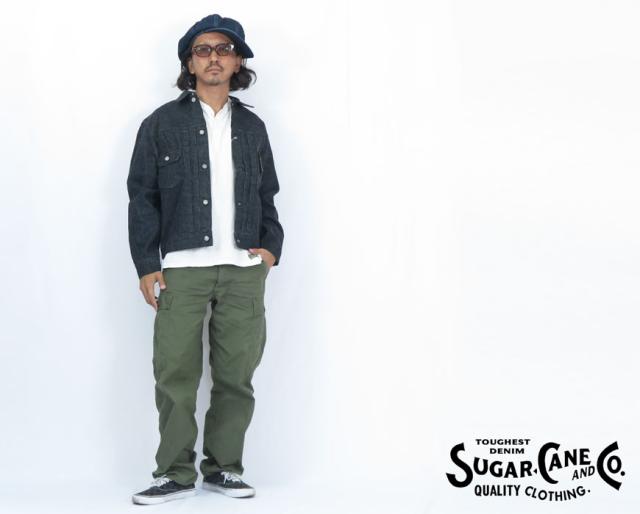 SUGAR CANE シュガーケーン 14.25oz ブラック デニム ジャケット ワンウォッシュ 1953モデル 2nd(セカンド) ジージャン Gジャン 14.25oz BLACK DENIM JACKET 1953 MODEL SC15650