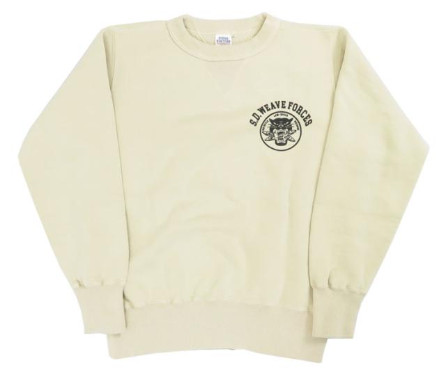 ダルチザン ステュディオ・ダ・ルチザン STUDIO D'ARTISAN クルーネック プリント スウェット "S.D.WEAVE FORCES" 8156A