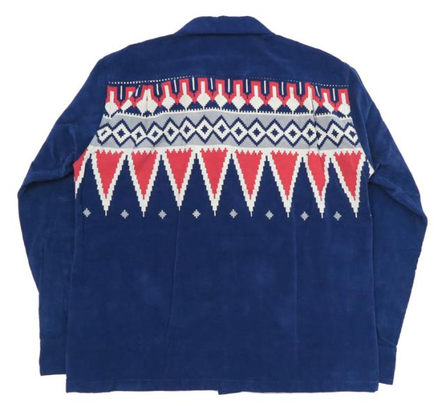 Style Eyes スタイルアイズ 長袖 コーデュロイ 開襟シャツ ガテマラ柄 Mid 1950s Style Corduroy Sports Shirt “GUATEMALA” SE29384
