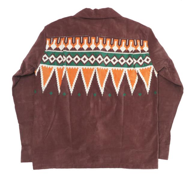 Style Eyes スタイルアイズ 長袖 コーデュロイ 開襟シャツ ガテマラ柄 Mid 1950s Style Corduroy Sports Shirt “GUATEMALA” SE29384