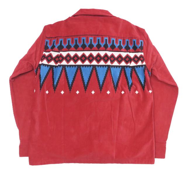 Style Eyes スタイルアイズ 長袖 コーデュロイ 開襟シャツ ガテマラ柄 Mid 1950s Style Corduroy Sports Shirt “GUATEMALA” SE29384