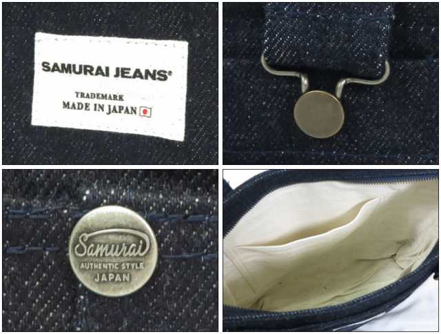 サムライジーンズ SAMURAI JEANS 25ozスペシャルセルビッチデニム 15oz硫化染めヘビーダックセルビッチ オーバーオール型 ショルダーバッ