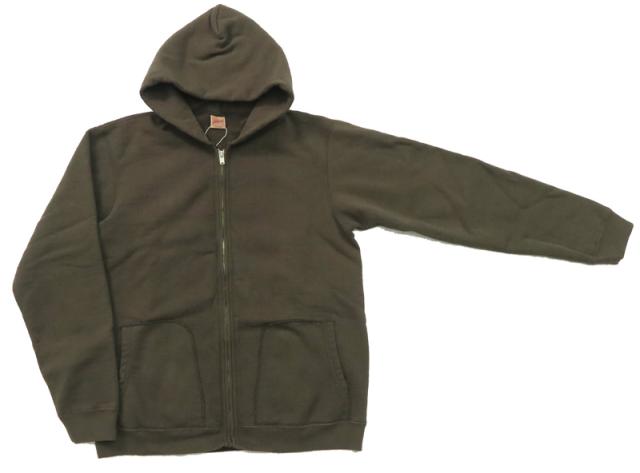 デラックスウェア DELUXEWARE FULLZIP PARKA PLAIN フルジップ スウェット パーカー ユニオンスペシャル SPZ-00_6