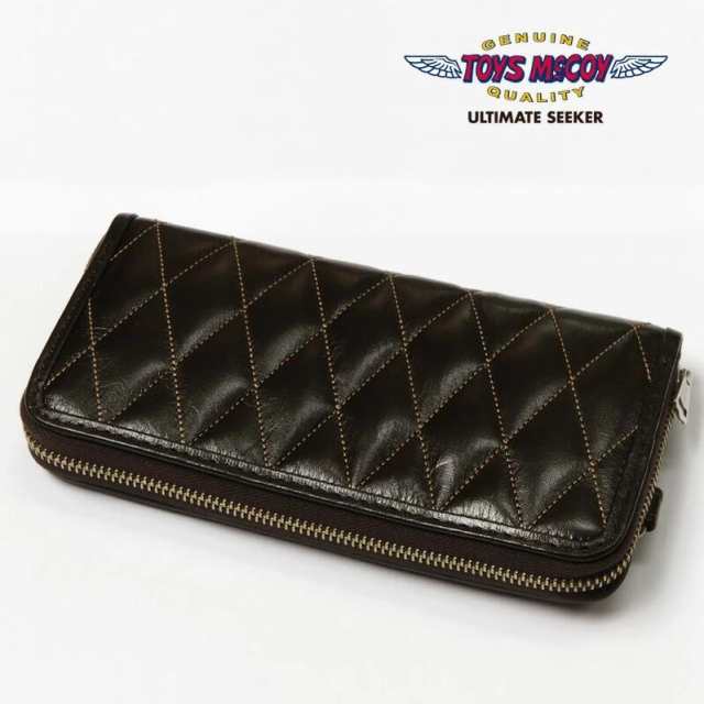 トイズマッコイ TOYS McCOY ホースハイド レザーキルティング ロングウォレット ラウンドジッパー 馬革 LEATHER QUILTED LONG WALLET TM