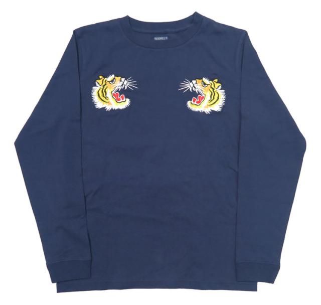 テーラー東洋 Tailor Toyo 長袖 スカ刺繍 Tシャツ LONG SLEEVE SUKA T-SHIRT EMBROIDERED “TIGER” テイラー東洋 TT69471