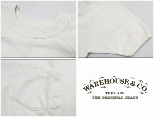 ウェアハウス WAREHOUSE 半袖 スウェット Tシャツ 無地 ポケット 2ND-HAND セカンドハンド セコハン 4105