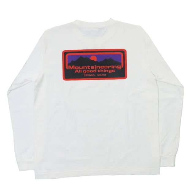 バーンズ BARNS 長袖 TUBE TEE プリント Tシャツ Mountaineering All good things BR-24129_2