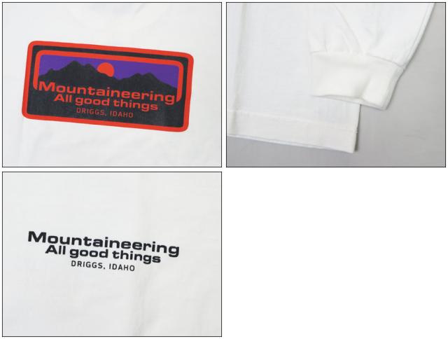 バーンズ BARNS 長袖 TUBE TEE プリント Tシャツ Mountaineering All good things BR-24129_5
