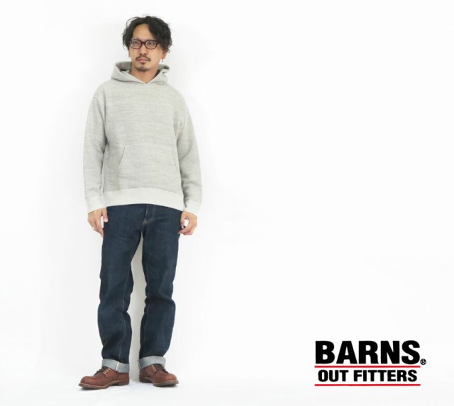 在庫品限り BARNS バーンズ ヴィンテージ加工 プルオーバー スウェット