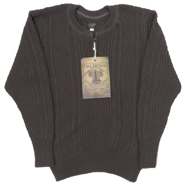 ダリーズ＆コー DALEE'S&CO ハーフジップ リブ コットン アラン セーター ユニオンスペシャル デラックスウェア DELUXEWARE Irad.Sweater 2I0019_1