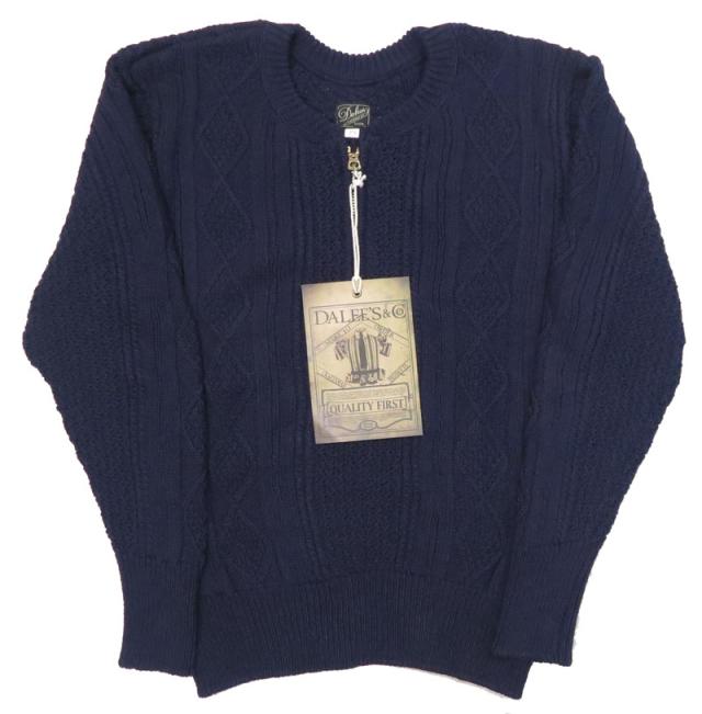 ダリーズ＆コー DALEE'S&CO ハーフジップ リブ コットン アラン セーター ユニオンスペシャル デラックスウェア DELUXEWARE Irad.Sweater 2I0019_3