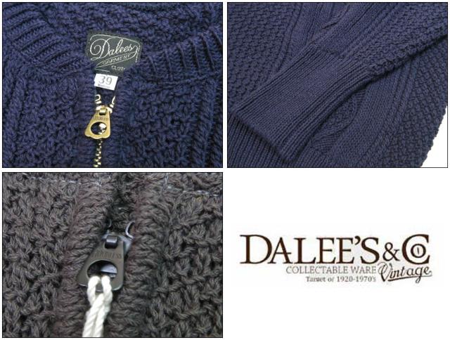 ダリーズ＆コー DALEE'S&CO ハーフジップ リブ コットン アラン セーター ユニオンスペシャル デラックスウェア DELUXEWARE Irad.Sweater 2I0019_4