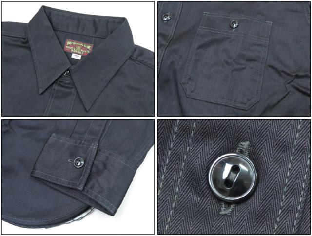 バズリクソンズ Buzz Ricksons 長袖 ヘリンボーン ワーク シャツ BR29390_5
