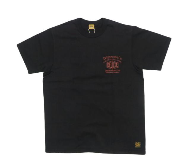 DELUXE デザインシャツ 半袖 黒