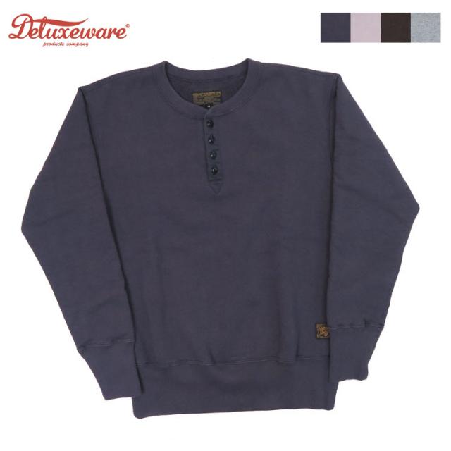 デラックスウェア DELUXEWARE ヘンリーネック スウェット ユニオンスペシャル 吊裏毛 S106-00