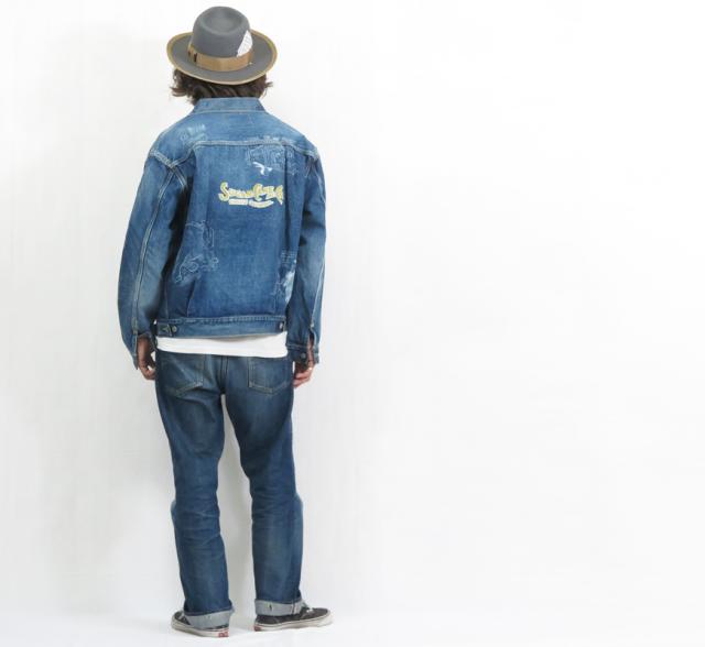 SUGAR CANE シュガーケーン 14.25oz デニム ジャケット セカンドタイプ 2nd CARTOON PAINT カートゥーンペイント DENIM JACKET 1953 ジージャン Gジャン SC15716 【2025年秋冬新作】