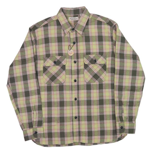 シュガーケーン SUGARCANE 長袖 チェック ワークシャツ FICTION ROMANCE TWILL CHECK WORK SHIRTS SC29158_3