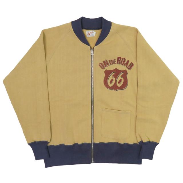 トイズマッコイ TOYS McCOY 長袖 スウェット ジップアップ  McHILL SPORTS WEAR C-2 SWEAT" 66 ON THE ROAD " TMC2376_1