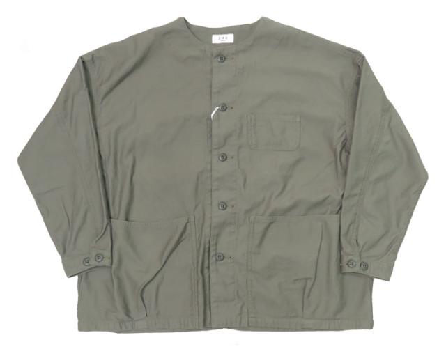 ドミンゴ D.M.G. DOMINGO ルーズバックサテン ノーカラーワークジャケット 18-659T_3