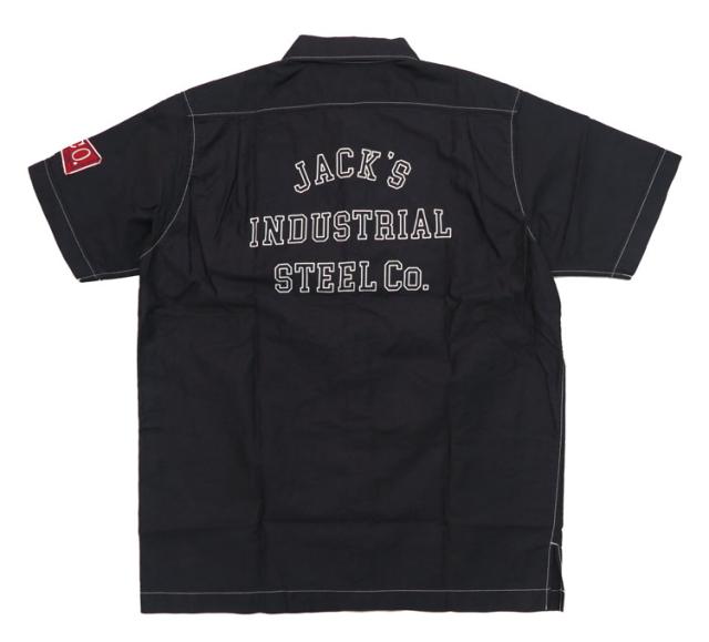 フェローズ PHERROW'S 半袖 コットン ワークシャツ「JACK'S INDUSTRIAL STEEL CO.」24S-PCBS1_2
