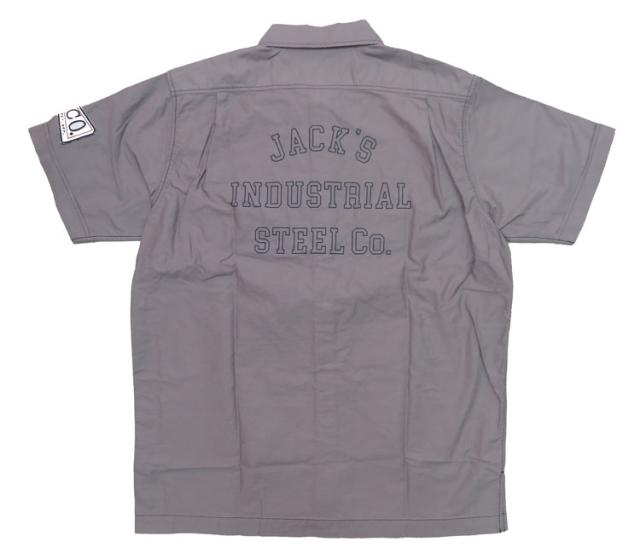 フェローズ PHERROW'S 半袖 コットン ワークシャツ「JACK'S INDUSTRIAL STEEL CO.」24S-PCBS1_6